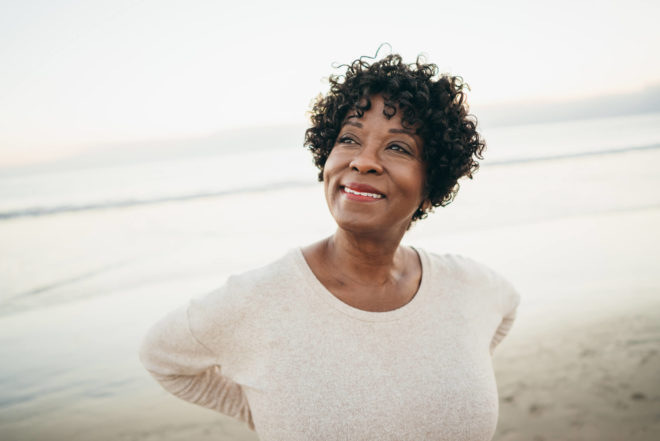 Woman on beach